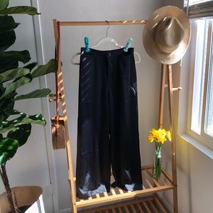 Silky black trousers